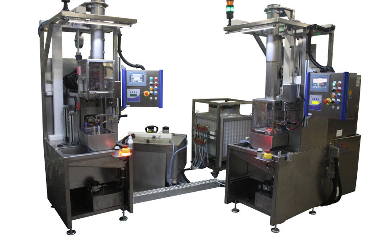 Induction brazing stations
